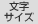 文字サイズの変更