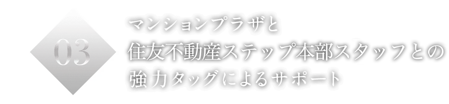 03マンションプラザと住友不動産ステップ戦略策定チーム 強力タッグによるサポート