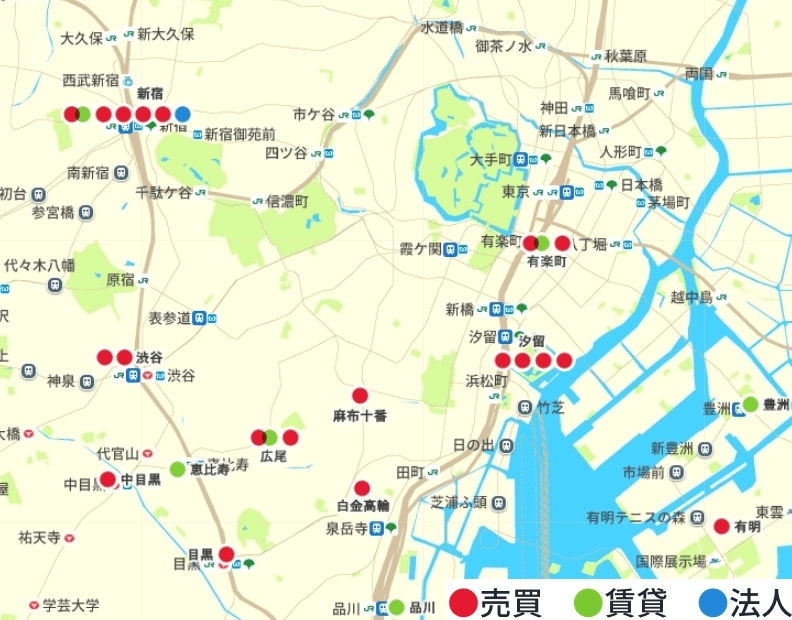 ・売却　・賃貸　・法人