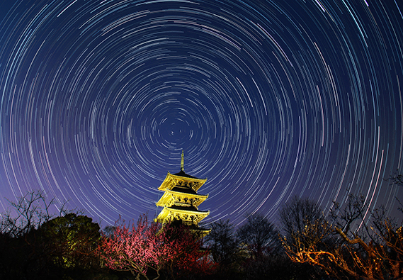入選 福島　一郎　「吉備の夜空」　岡山県