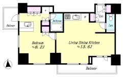 1LDK<br>57.50m²