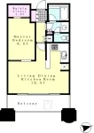 1LDK+WIC　<br>45m²