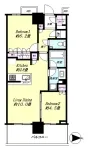 2LDK<br>55.04m²