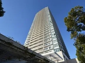 敷地南東側から見上げた外観と藤棚