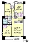 3LD・K+2WIC<br>71.57m²