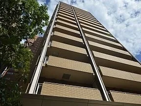敷地南西側から見上げた外観
