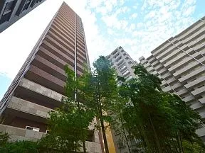 敷地北西側アクアパティオから見上げた外<br>観