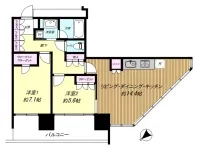 2LDK+WIC<br>66.96m²