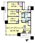 3LD・K+WIC<br>75.55m²