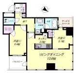2LD・K+WIC<br>64.24m²