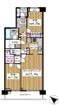 2SLD・K＋WIC　<br>74.87m²