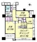 3LD・K+WIC<br>75.17m²