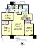 3LD・K+2WIC<br>68.31ｍ²
