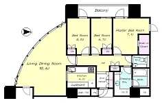 ３LD・K+WIC<br>86.39m²