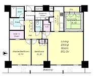 ３LD・K+SIC+WIC+納戸<br>109.57m²