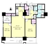 ２LD・K＋DEN　<br>９０．１７m²
