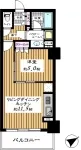 1LDK　<br>38.28m²