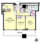 2LD・K+WIC　<br>72.08m²