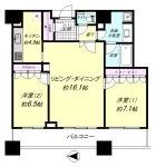２LD・K<br>７７．５１m²