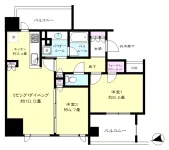 2LD・K＋WIC<br>55.79m²