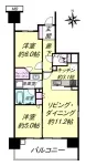 2LD・K+WIC<br>58.34m²