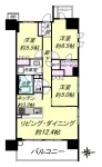 3SLD・K+WIC<br>72.86m²