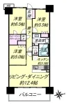 3SLD・K+WIC<br>72.88m²