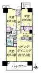 3SLD・K+2WIC<br>73.06m²