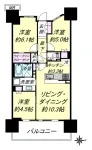 3LD・K+WIC<br>64.73m²