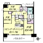 3SLD・K+WIC<br>71.71m²