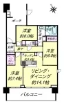 3LD・K+WIC<br>81.84m²