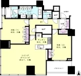 2LD・K+2N+SIC　<br>107.70m²　（NORTH　TOWER）