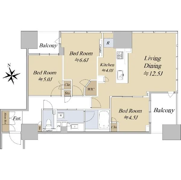 3LDK<br>73.72m²