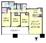3LD・K+WIC<br>70.59m²