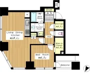 1LDK＋WIC　<br>59.00m²