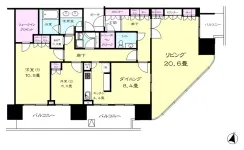 2LD・K＋SIC＋WIC＋Ｎ<br>130.29m²