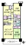 3LD・K+2WIC<br>80.26m²