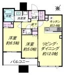 2LD・K+WIC<br>60.80m²