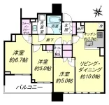 3SLD・K+WIC<br>67.73m²
