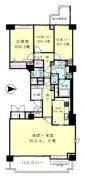 サウスヒルD棟の代表的間取り<br>127.63m²