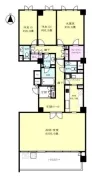 サウスヒルE棟の代表的間取り<br>140.65m²