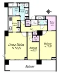 2LD・K＋2WIC<br>90.59m²