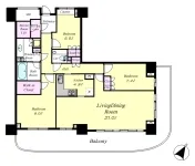 3SLD・K＋WIC＋SIC　<br>109.58m²　