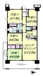 4LDK<br>85.68m²