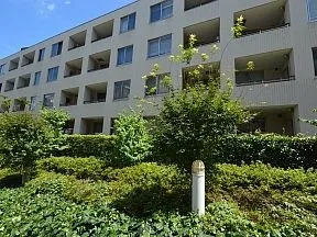 南西側坂の途中から見た外観
