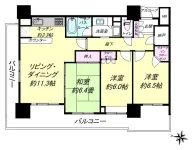 3LD・K+WIC<br>77.13m²