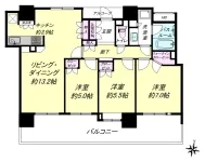 3LD・K+WIC<br>77.27m²