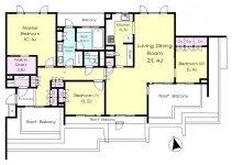 3LD・K＋WIC＋SIC<br>123.43m²　