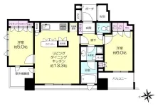 2LDK<br>55.03m²