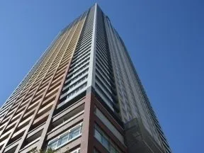 敷地東側から見上げた外観